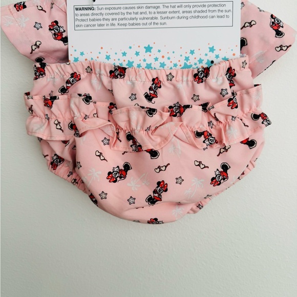 Disney Baby Minnie Mouse Sun Hat and Swim Diaper 2 Piece Set Size 18 Months NWT - Picture 11 of 11